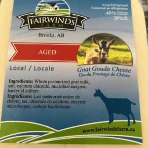 Cheese Aged Gouda Goat (Fairwinds),  /kg