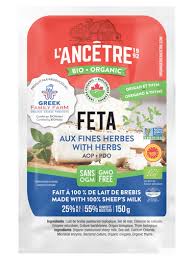 Feta w/Herbs Sheep Org (L'Ancêtre), 150g